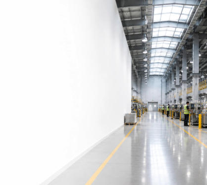 Modern industrial facility with production equipment and workers in Egypt