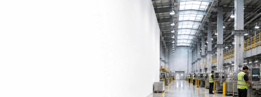 Modern industrial facility with production equipment and workers in Egypt
